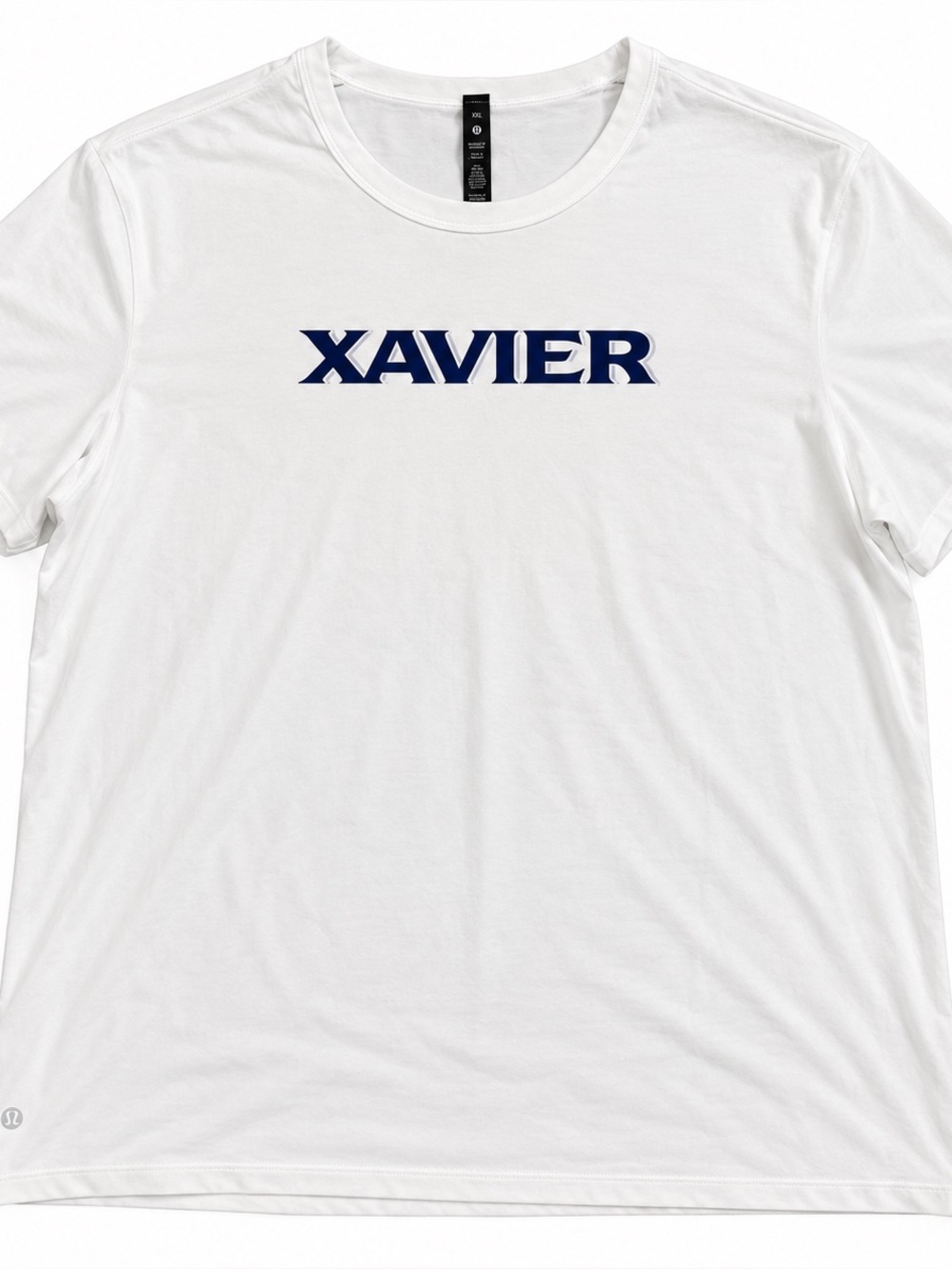 lululemon Xavier University Fundamental T Shirt XXL White Collegiate